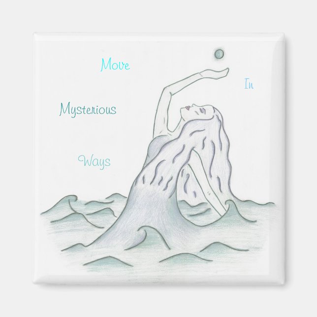 Íman Deusa Oceânica com Lua (Frente)