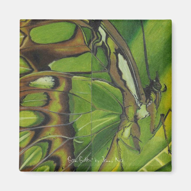 Íman "Deusa Verde" por Jenny Koch (Frente)