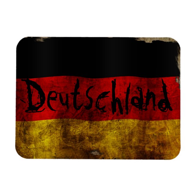Íman Deutsch Flagge - Vintage... (Horizontal)