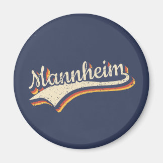 Íman Deutschland Mannheim Vintage Retro Typografie