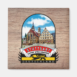 Íman Deutschland Stuttgart Vintage souvenir