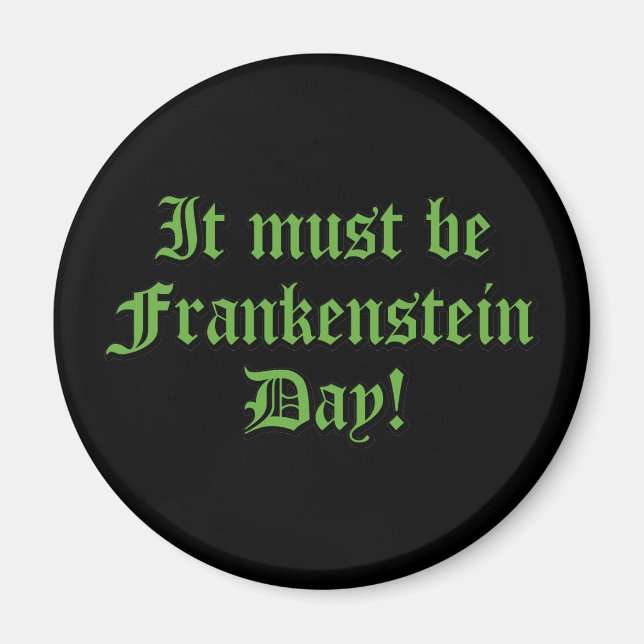 Íman Deve Ser O Dia De Frankenstein (Frente)