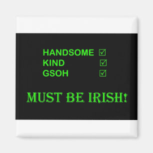 Íman DEVE SER o ímã IRLANDÊS