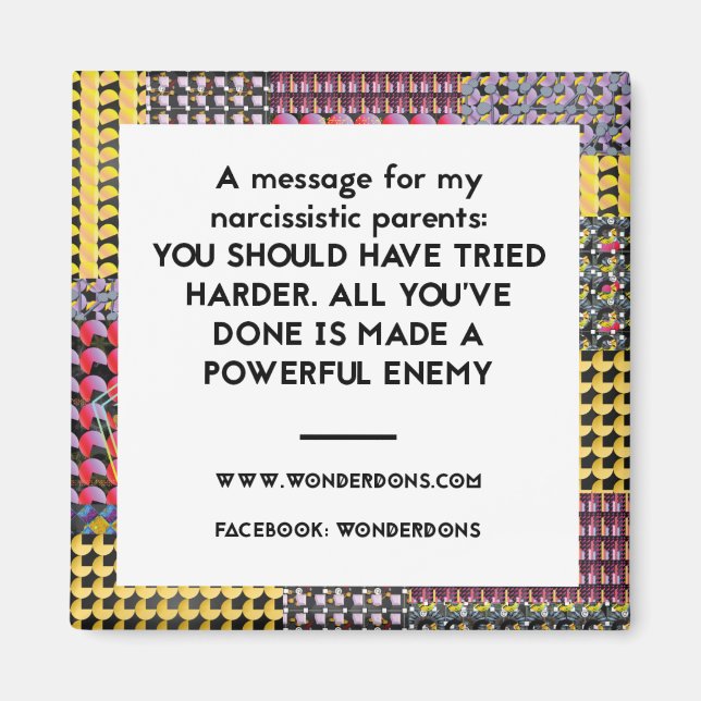 Íman Deveria ter tentado mais imã de geladeira (Frente)