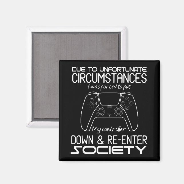 Íman Devido a Circunstâncias Infelizes Jogando Gamer Le (Front/Back)