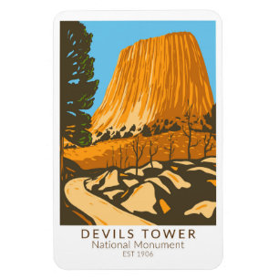 Íman Devils Tower National Monument Wyoming Vintage
