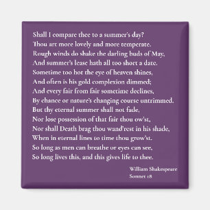 Íman Devo compará-lo a um dia de verão? sonnet 18