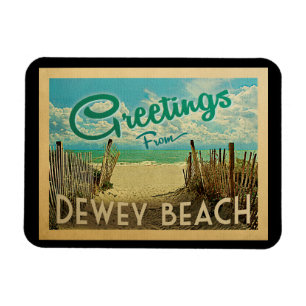 Íman Dewey Beach Viagens vintage