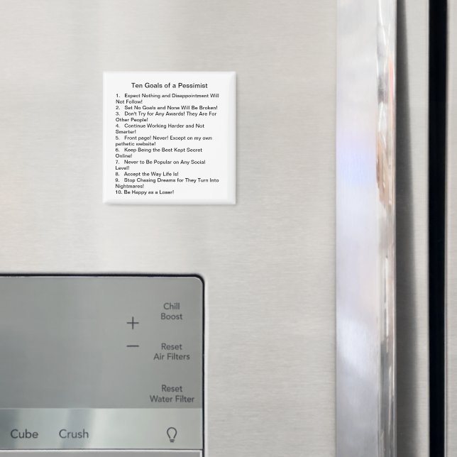 Íman Dez objetivos de um pessimista (In Situ (Fridge))