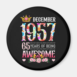 Íman Dezembro de 1957 65º aniversário 65 anos