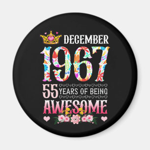 Íman Dezembro de 1967 55º aniversário 55 anos