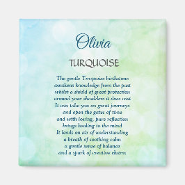 Íman Dezembro de Birthstone Turquoise design