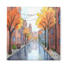 Dia Chuvoso em Boston | Aquarela Viagem MA