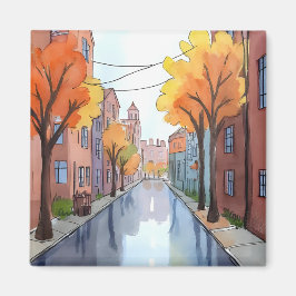 Íman Dia Chuvoso em Boston | Aquarela Viagem MA