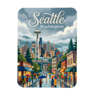 Íman Dia Chuvoso em Seattle Washington