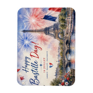 Íman Dia da Bastilha fogos de artifício da Torre Eiffel