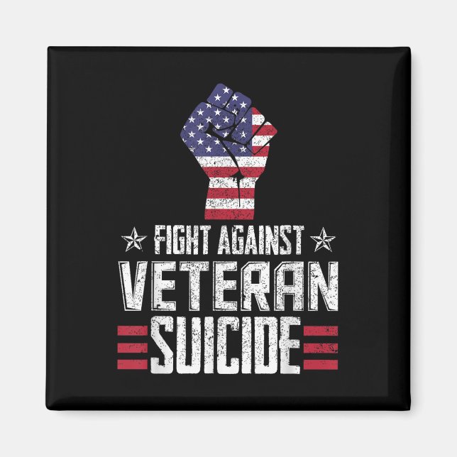 Íman Dia da Consciência do Suicídio Veterano (Frente)