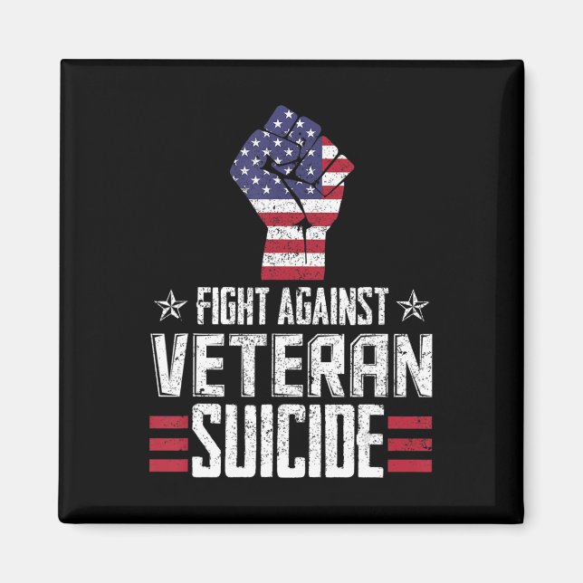 Íman Dia da Consciência do Suicídio Veterano (Frente)