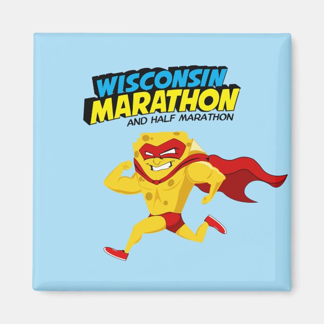 Íman Dia da Corrida da Maratona de Wisconsin (Frente)
