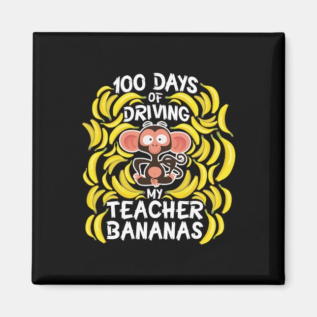 Íman Dia Da Escola 100 Dias De Dirigir O Meu Professor  (Frente)
