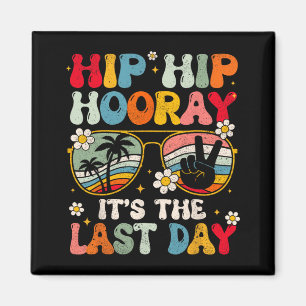 Íman Dia da Escola Alô Professora De Verão Groovy Women