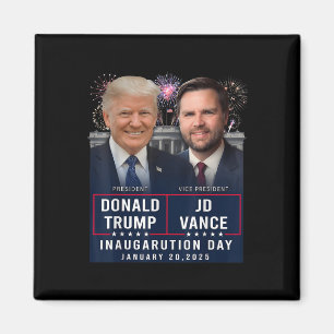 Íman Dia da Inauguração do Trump Vance 2025 Donald Trum