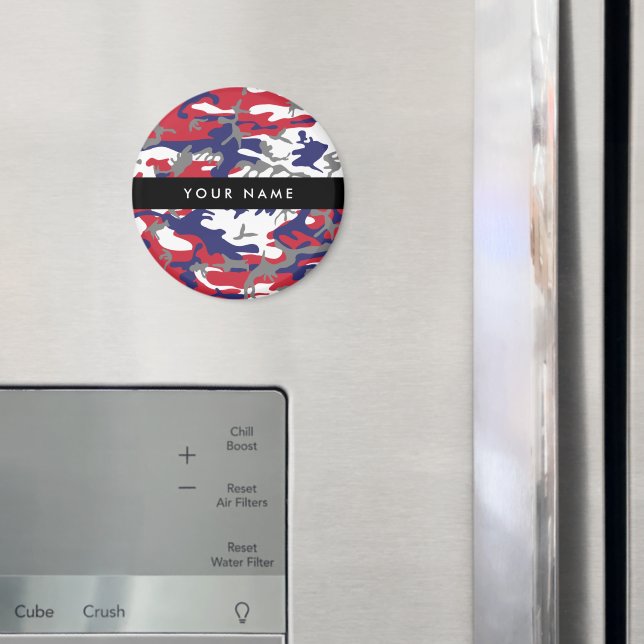 Íman Dia da Independência Camuflagem Seu nome Personali (In Situ (Fridge))