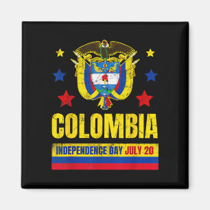 Íman Dia da Independência da Colômbia 20 de Julho Bande