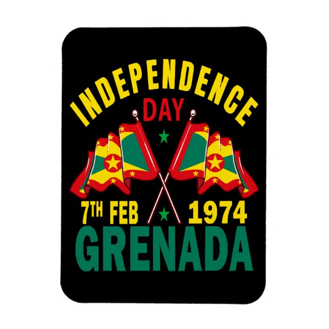 Íman Dia da Independência de Granada (Vertical)