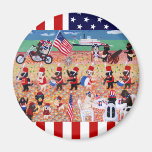 Íman Dia da Independência Labradors