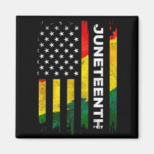 Íman Dia da liberdade Juneteenth bandeira americana org