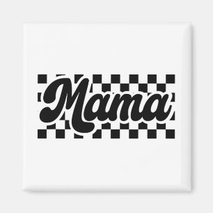 Íman Dia Da Mãe, Retro Vintage Mulheres Verificadas Mam