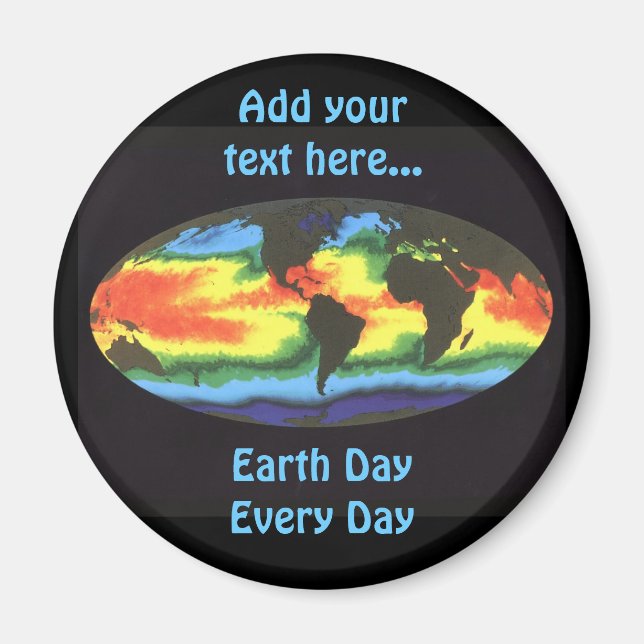 Íman Dia da Terra 2012 - Temperatura global da superfíc (Frente)