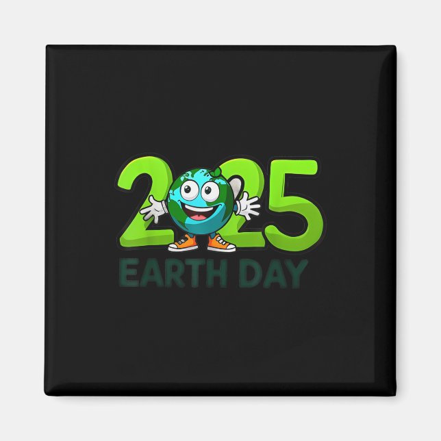 Íman Dia da Terra 2025 Crianças de Aniversário do Dia d (Frente)