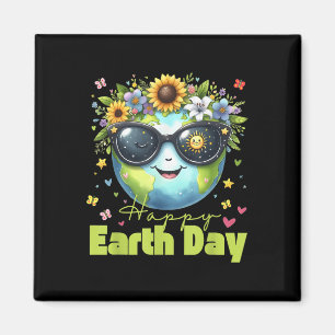 Íman Dia da Terra Engraçado 2025 Salve o Planeta Cute S