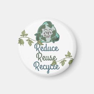Íman Dia da Terra, reduzir o reciclar de reutilização,