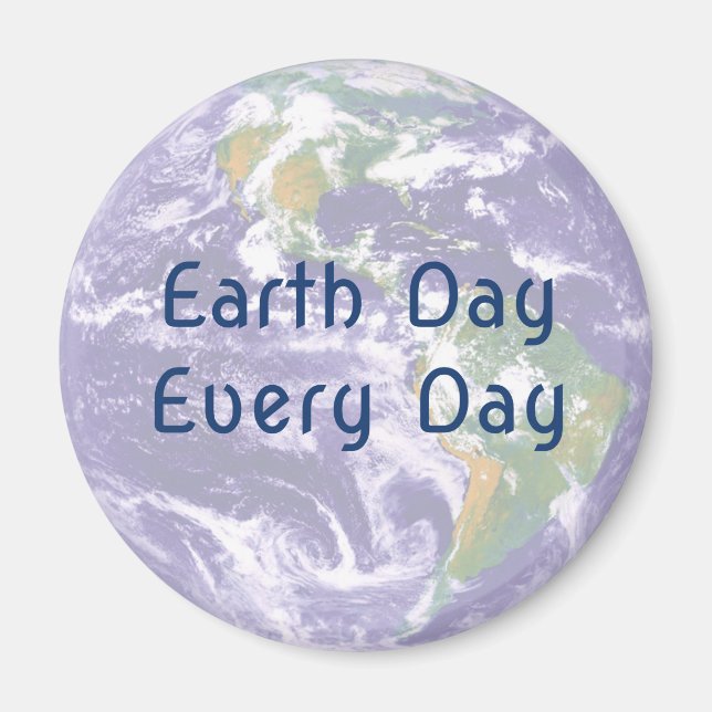 Íman Dia da Terra todo o dia (Frente)