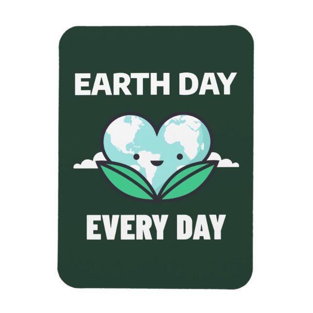 Íman Dia da Terra Todos os Dias (Vertical)