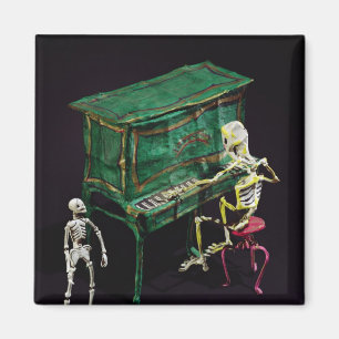 Íman Dia das figuras do morto como músicos