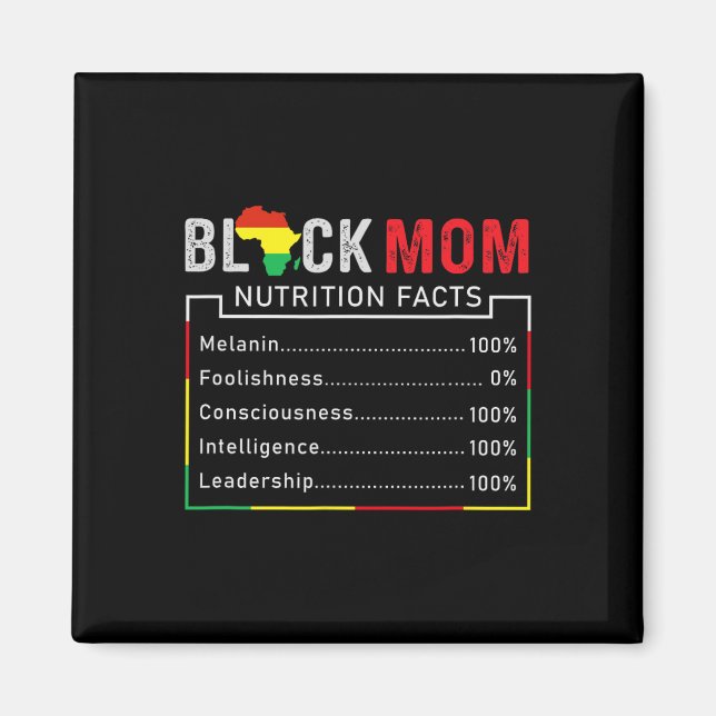 Íman Dia das Mães da História Negra Melanina Afro-Ameri (Frente)