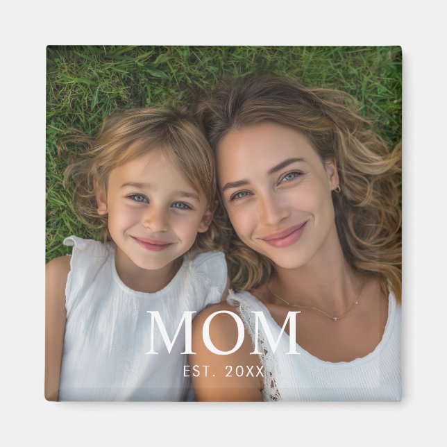 Íman Dia das Mães Foto Estabelecida pela Mamãe (Frente)