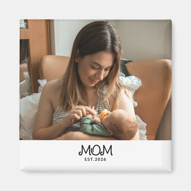 Íman Dia das Mães Foto Estabelecida pela Mamãe (Frente)