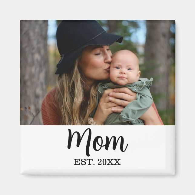 Íman Dia das Mães Foto Estabelecida pela Mamãe (Frente)