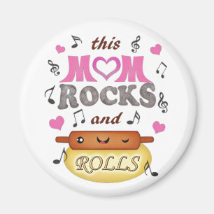 Íman Dia das mães/rocha da mamã & ímã do assar