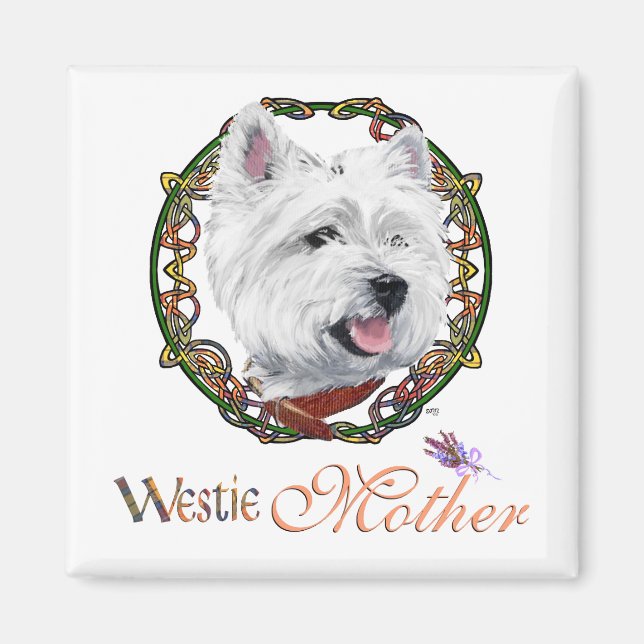 Íman Dia das Mães Westie (Frente)