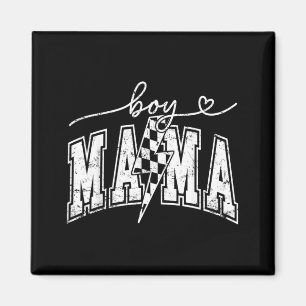 Íman Dia das Mães Xadrez Raio Boy Mama