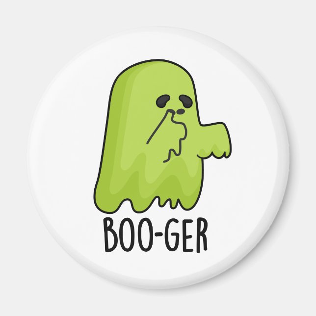 Íman Dia de as Bruxas engraçado Boo-ger Booger Ghost Pu (Frente)