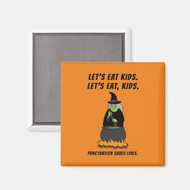 Íman Dia de as Bruxas engraçado Bruxa Legal de Língua P (Front/Back)