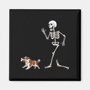 Íman Dia de as Bruxas engraçado Cavalier King Charles S
