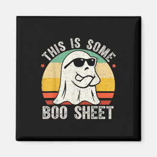 Íman Dia de as Bruxas engraçado Fantasma Vintage Mens M